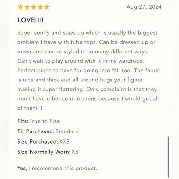 NWT Size M - By Anthropologie fitted Button-Front Tube Top (NWT US$78) - Picture 4 of 12